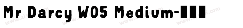 Mr Darcy W05 Medium字体转换